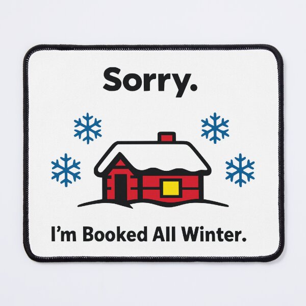 Item preview, Cozy Winter Cabin Introvert Booked Humor designed and sold by FunFitLife Studio.