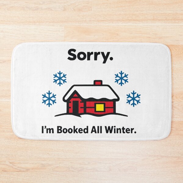 Item preview, Cozy Winter Cabin Introvert Booked Humor designed and sold by FunFitLife Studio.