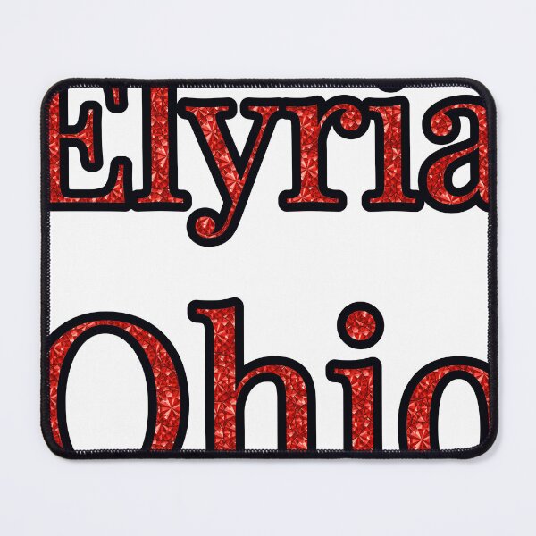 Item preview, Elyria Ohio City Name With Red Rhinestone designed and sold by TheIconSmith.