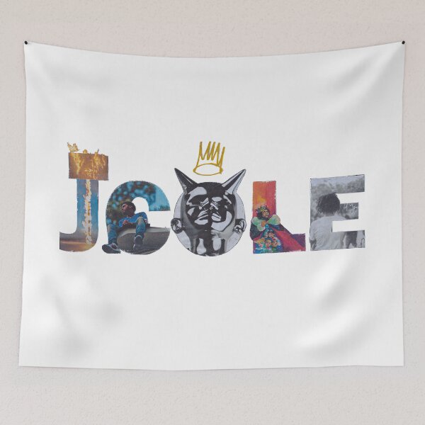 Item preview, J. Cole Album Typography Collage Cutout Design designed and sold by Novaque.