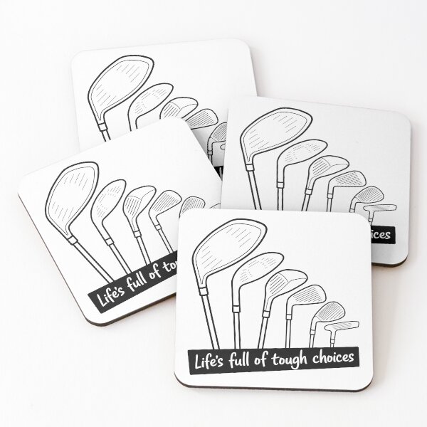 Item preview, Modern Golf Club Fan Design - "Life's Full of Tough Choices" Tee designed and sold by ArthousePromos.
