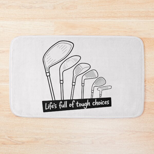 Item preview, Modern Golf Club Fan Design - "Life's Full of Tough Choices" Tee designed and sold by ArthousePromos.