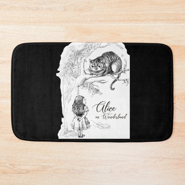 Item preview, Alice in Wonderland - Alice Conversing With The Cheshire Cat (ink drawing by ACCI) designed and sold by VanyssaGraphics.