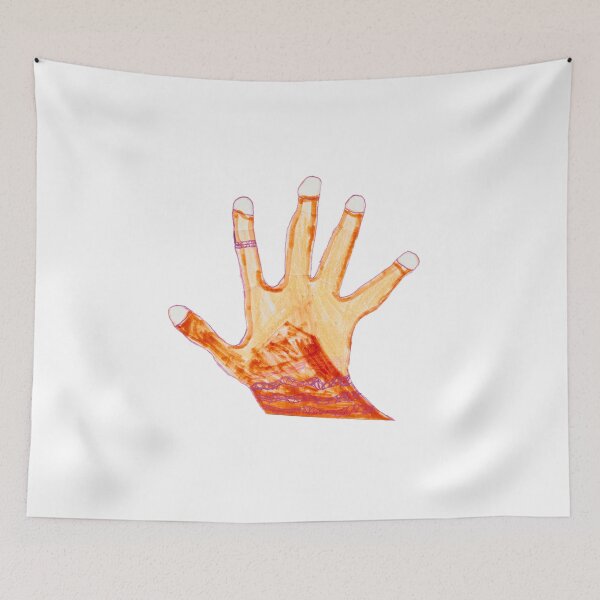 Item preview, Hand with Bracelet Illustration - Whimsical Naive Art designed and sold by nimbfeja.