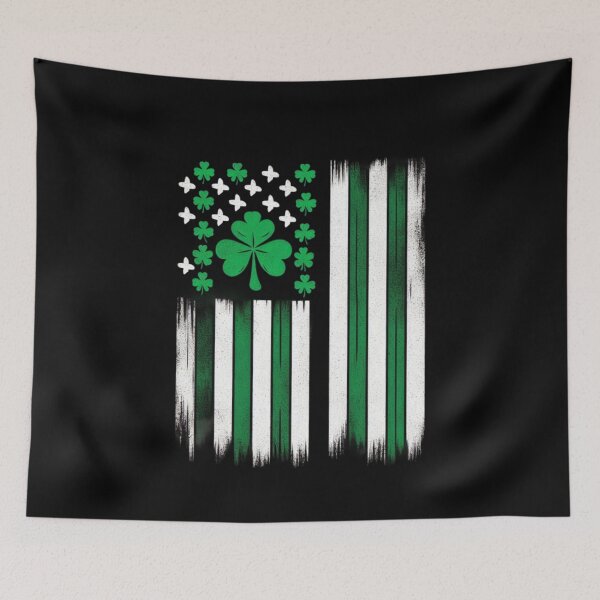 Item preview, Distressed Irish Flag Shamrock Grunge Green White St Patrick’s Graphic designed and sold by WumbleDoor.