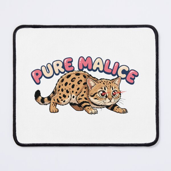 Item preview, Pure Malice Funny Angry Black Footed Cat designed and sold by Petzzz.