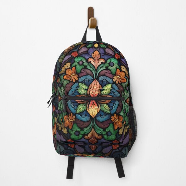 Item preview, Stained Glass Effect Beautiful Floral Design Pattern designed and sold by GrinGalore.