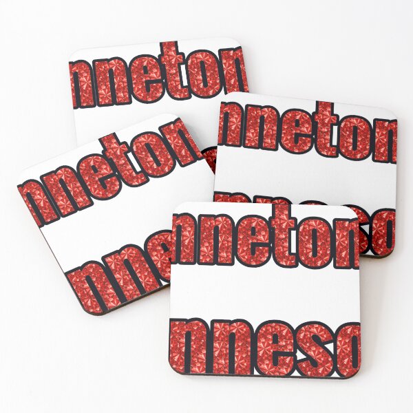 Item preview, Minnetonka Minnesota City Name With Red Rhinestone designed and sold by TheIconSmith.