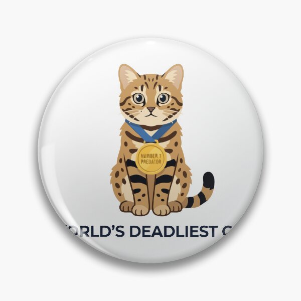 Item preview, Worlds Deadliest Cat Funny Black Footed Cat designed and sold by Petzzz.