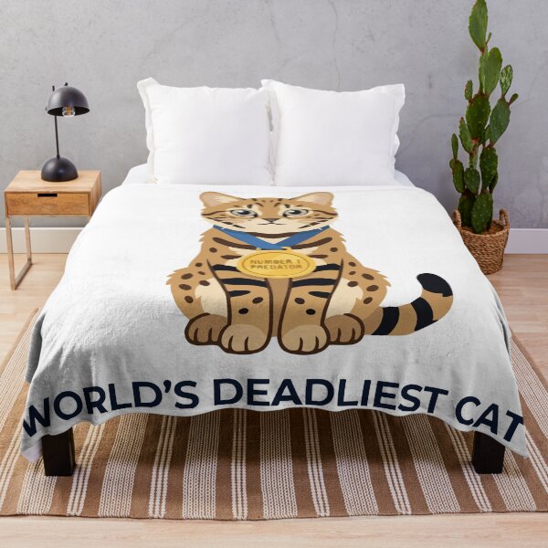 Item preview, Worlds Deadliest Cat Funny Black Footed Cat designed and sold by Petzzz.