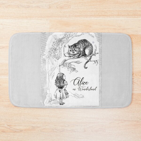 Item preview, Alice in Wonderland - Alice Conversing With The Cheshire Cat (ink drawing by ACCI) designed and sold by VanyssaGraphics.