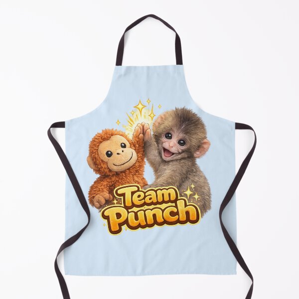 Item preview, Team Punch - Cute Baby Monkey Punch Hive Five Plush Orangutan | Kawaii Wholesome Friendship Animal designed and sold by PopCulturePixel.