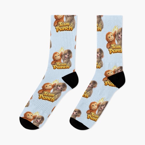 Item preview, Team Punch - Cute Baby Monkey Punch Hive Five Plush Orangutan | Kawaii Wholesome Friendship Animal designed and sold by PopCulturePixel.