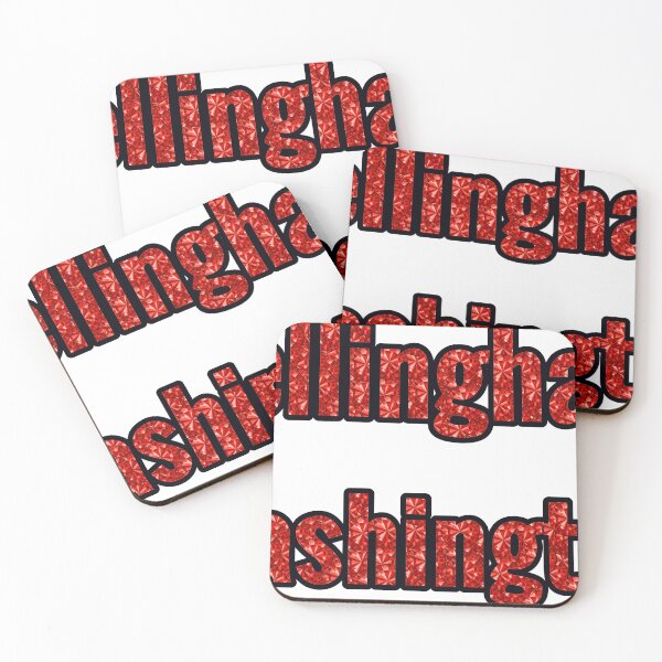 Item preview, Bellingham Washington City Name With Red Rhinestone designed and sold by TheIconSmith.