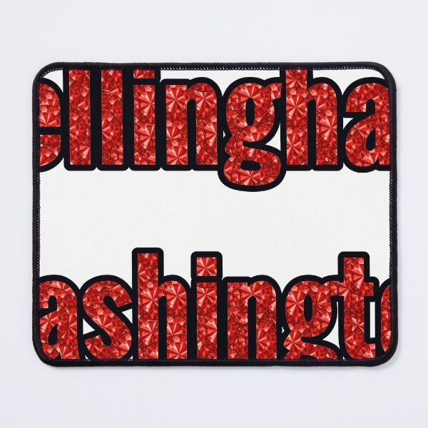 Item preview, Bellingham Washington City Name With Red Rhinestone designed and sold by TheIconSmith.