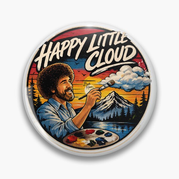Item preview, Bob Ross Merch, Bob Ross Fan Art, Happy Little Cloud designed and sold by graphic-genie.