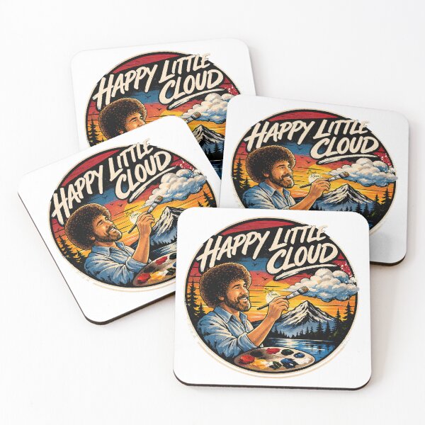 Item preview, Bob Ross Merch, Bob Ross Fan Art, Happy Little Cloud designed and sold by graphic-genie.