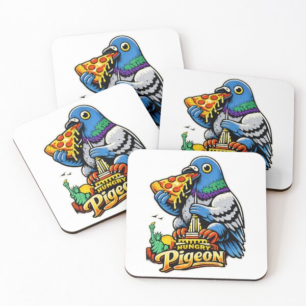 Item preview, Hungry Pigeon Eat PIZZA and Rule to New York designed and sold by Arte Cartoon From TagTeam Group.