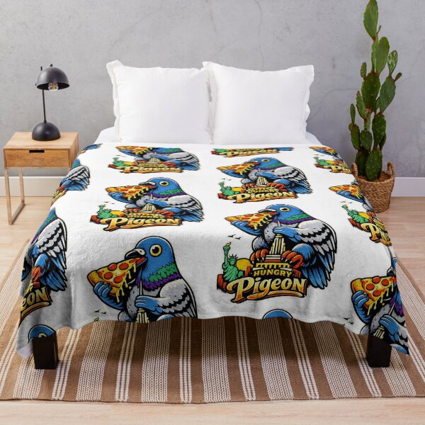 Item preview, Hungry Pigeon Eat PIZZA and Rule to New York designed and sold by Arte Cartoon From TagTeam Group.