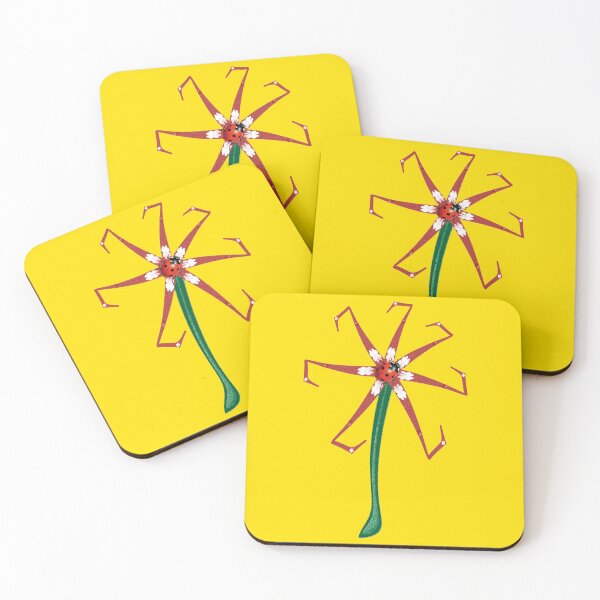 Item preview, Flower of 7 with a ladybug and four-leaf clovers - Lucky charm! designed and sold by Alan-David.