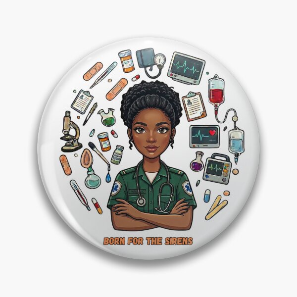 Item preview, Born for the sirens (paramedic) designed and sold by Nurse Eve.