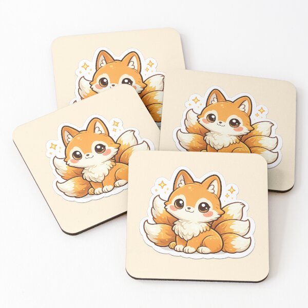 Item preview, cute baby kitsune design designed and sold by ApGraphicDesigns.