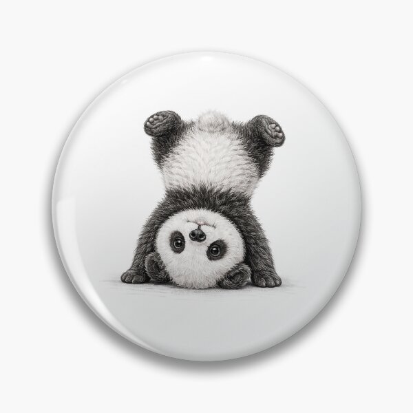Item preview, The Cutest Baby Panda Doing a Headstand designed and sold by WolzaCards.
