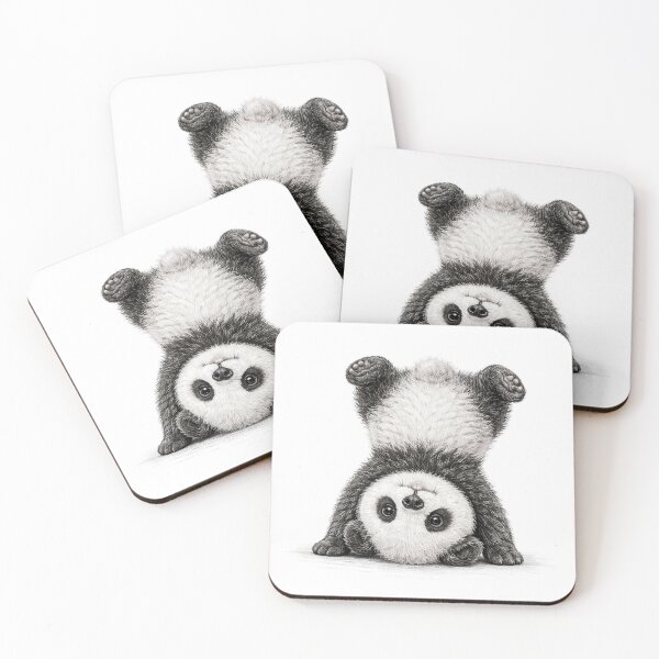 Item preview, The Cutest Baby Panda Doing a Headstand designed and sold by WolzaCards.