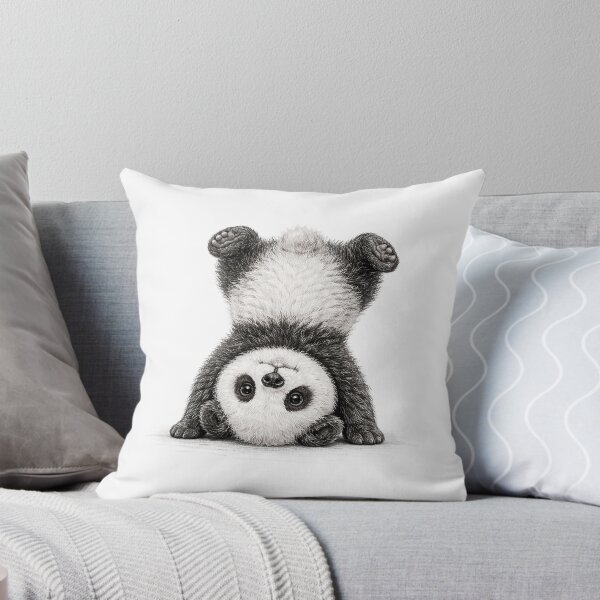 Item preview, The Cutest Baby Panda Doing a Headstand designed and sold by WolzaCards.