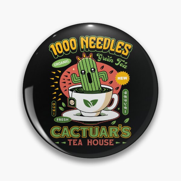 Item preview, Cactuar Green Tea Emblem designed and sold by Lagelantee.