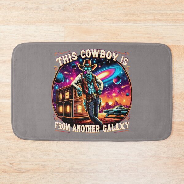 Item preview, This Cowboy Is From Another Galaxy – Cosmic Cowboy Retro Space Western designed and sold by Art-Arcade6.