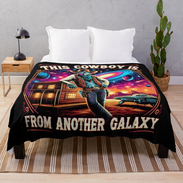 Item preview, This Cowboy Is From Another Galaxy – Cosmic Cowboy Retro Space Western designed and sold by Art-Arcade6.