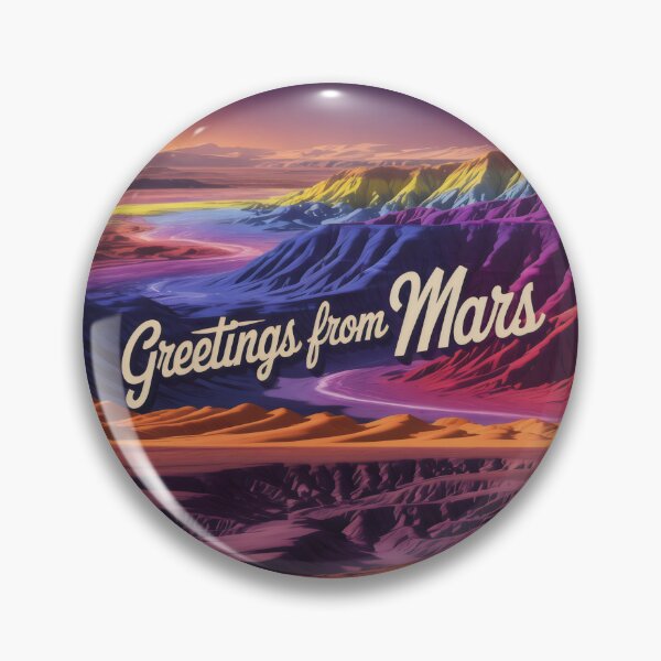 Item preview, Greetings From Mars Psychedelic Canyon Landscape designed and sold by SplashTastic.