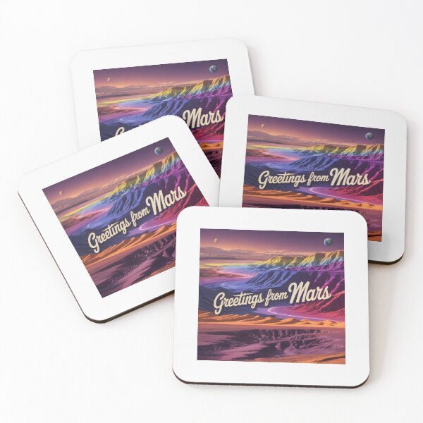 Item preview, Greetings From Mars Psychedelic Canyon Landscape designed and sold by SplashTastic.