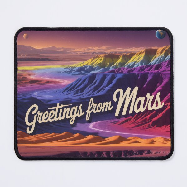 Item preview, Greetings From Mars Psychedelic Canyon Landscape designed and sold by SplashTastic.