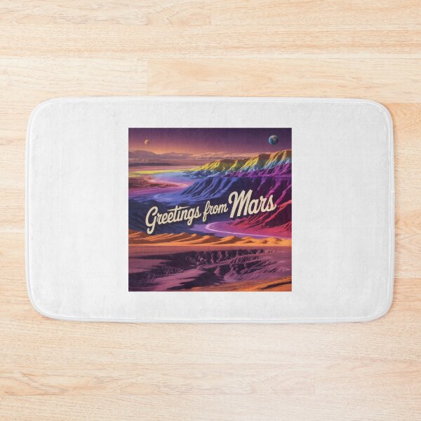 Item preview, Greetings From Mars Psychedelic Canyon Landscape designed and sold by SplashTastic.