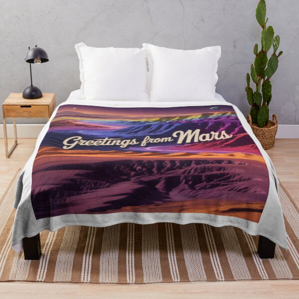 Item preview, Greetings From Mars Psychedelic Canyon Landscape designed and sold by SplashTastic.