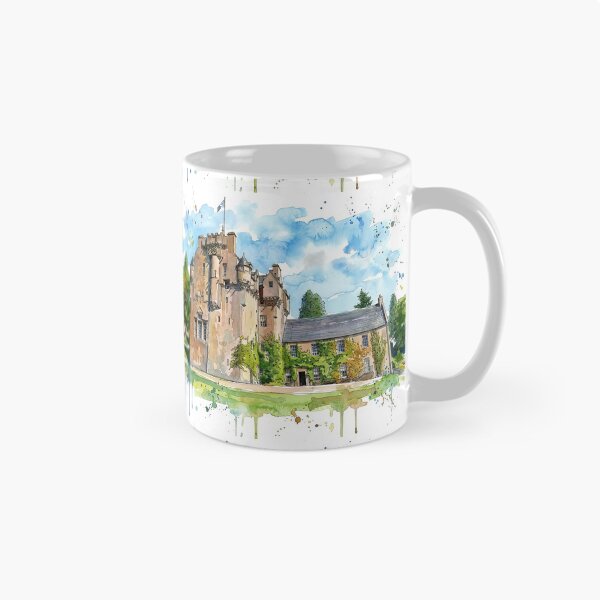 Item preview, Watercolour Illustration of Crathes Castle, Aberdeenshire, Scotland designed and sold by davidelder.