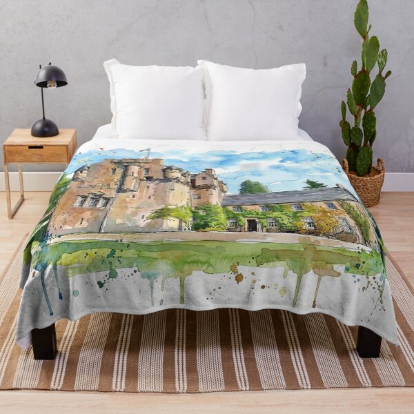 Item preview, Watercolour Illustration of Crathes Castle, Aberdeenshire, Scotland designed and sold by davidelder.