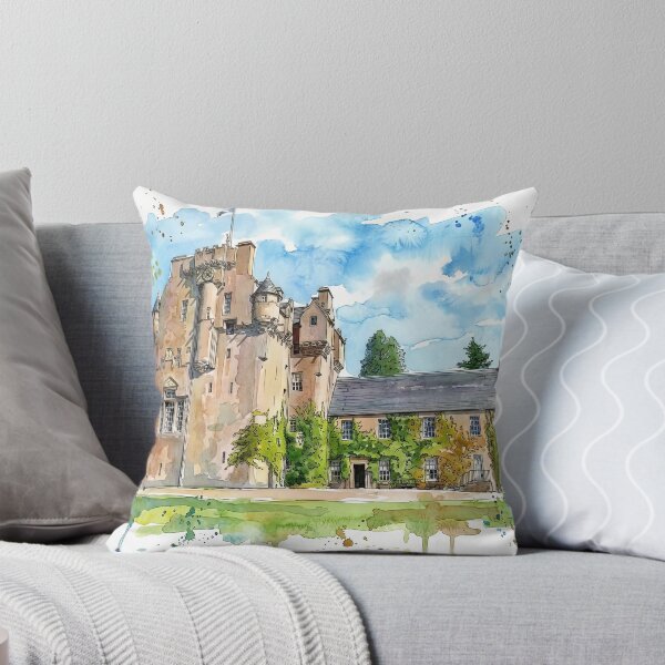 Item preview, Watercolour Illustration of Crathes Castle, Aberdeenshire, Scotland designed and sold by davidelder.