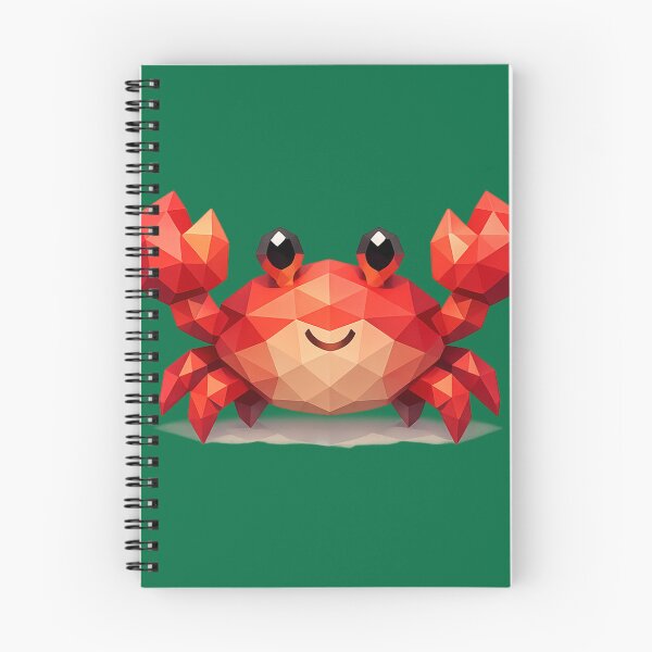 Item preview, Cute Low Poly Geometric Crab Illustration designed and sold by AndreBarnard.