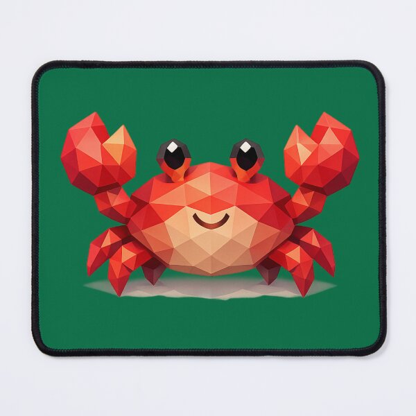 Item preview, Cute Low Poly Geometric Crab Illustration designed and sold by AndreBarnard.
