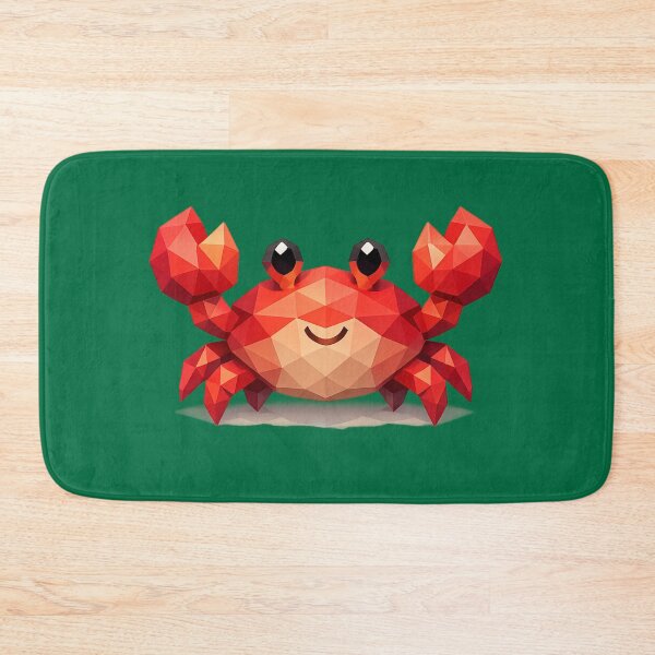 Item preview, Cute Low Poly Geometric Crab Illustration designed and sold by AndreBarnard.