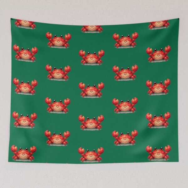 Item preview, Cute Low Poly Geometric Crab Illustration designed and sold by AndreBarnard.