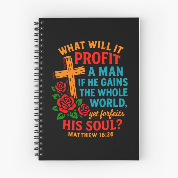 Item preview, Matthew 16:26 if He Gains The Whole World Yet Forfeits His Soul designed and sold by plushism.