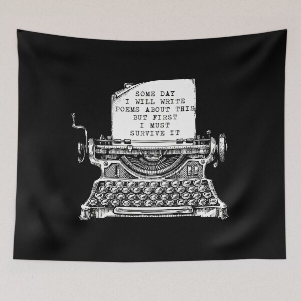 Item preview, Someday I Will Write Poems Typewriter	 designed and sold by tgsqahbhsbl61.