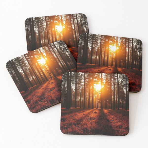 Item preview, Golden Hour Sunlight in Pine Forest designed and sold by Vida e Arte.