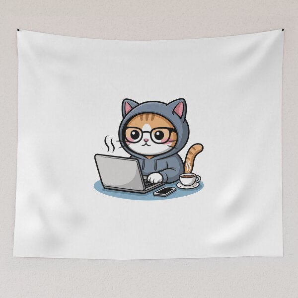 Item preview, Cat Hacker designed and sold by jkrphoto.