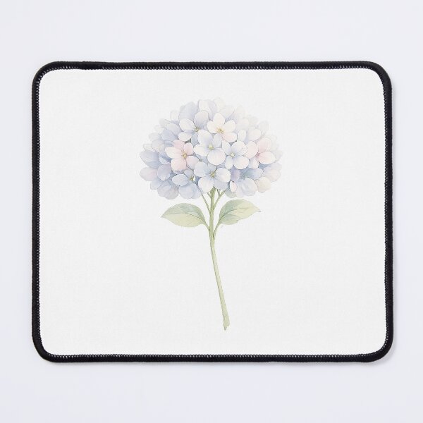 Item preview, Minimal Hydrangea Watercolor Flower – Soft Pastel Botanical Aesthetic designed and sold by SoftMuse Designs.
