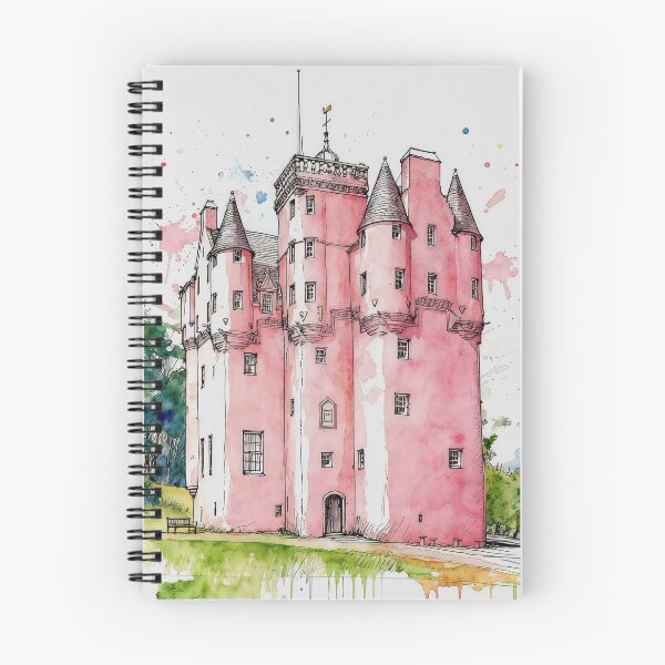 Item preview, Watercolour illustration of Craigievar Castle, Aberdeenshire, Scotland designed and sold by davidelder.